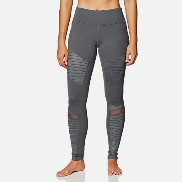ALO YOGA GRAY MOTO LEGGING💖 - Picture 2 of 15